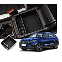 RUIYA Seat Tarraco-Tiguan MK2 Consola Central con reposabrazos Personalizada- Bandeja de Almacenamiento- Organizador de…